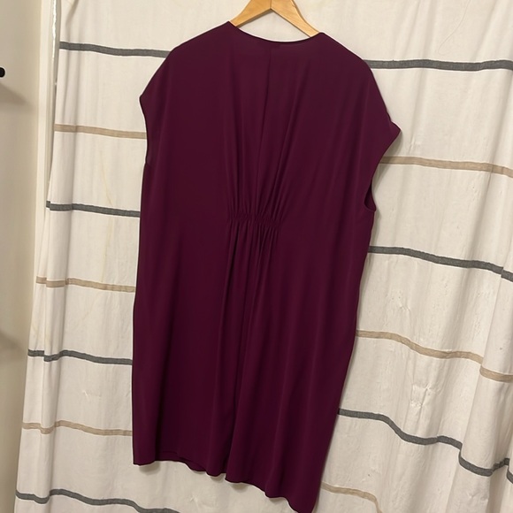 NWT Eileen Fisher Silk Georgette Crepe Dress - S/P - Picture 3 of 7